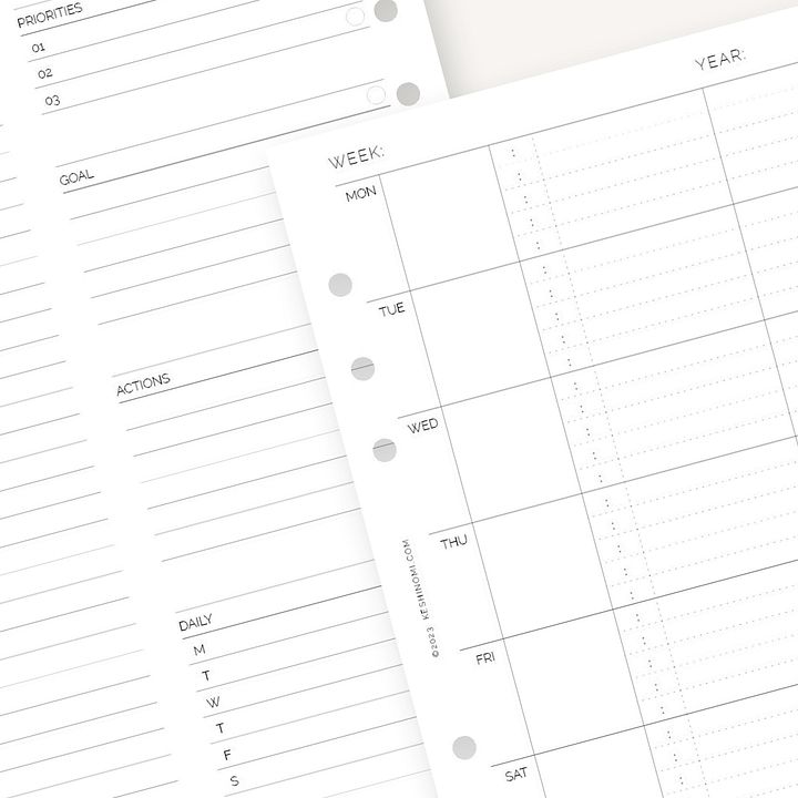The Undated Weekly - Printable A5 Planner Insert product image (2)