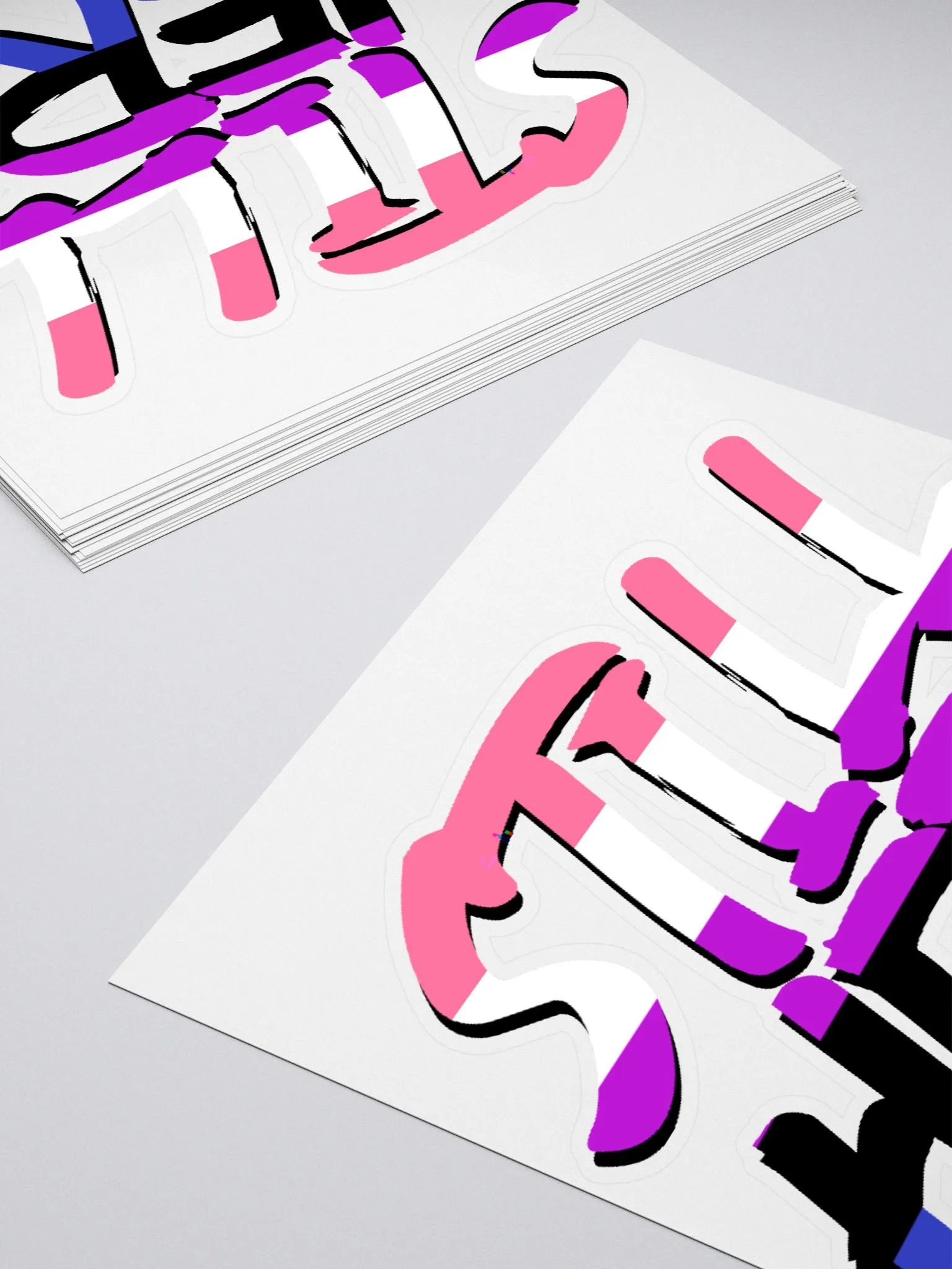Still Here Sticker - Genderfluid version product image (4)
