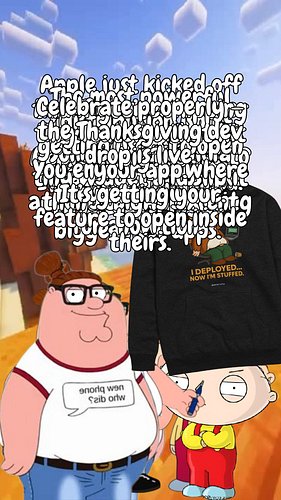 Mini-apps change the game: less building, more embedding.

🦃 Limited Edition I Deployed… Now I’m Stuffed hoodie — for devs wh...