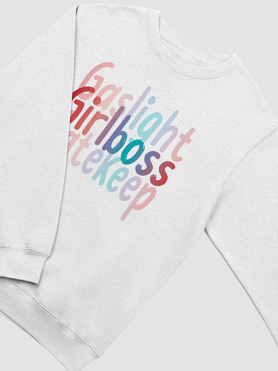 Gaslight Girlboss Gatekeep Gradient Sweatshirt product image (7)