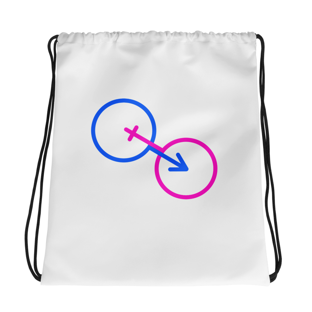 Two Gender Normality All-Over Drawstring Bag product image (1)