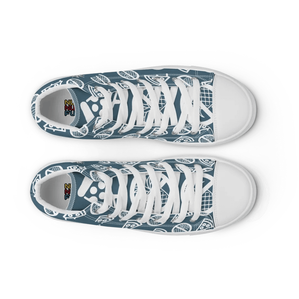 Blasphemy High Top Teal/White Female product image (6)