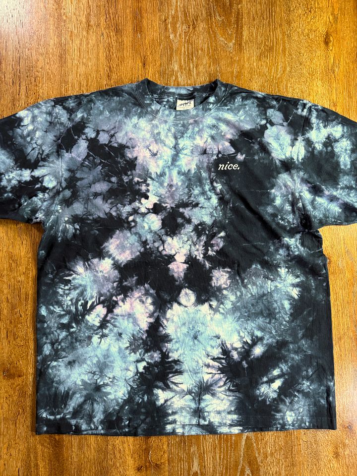 Nice. Embroidered Tie Dye Tee (Milky Way) product image (1)