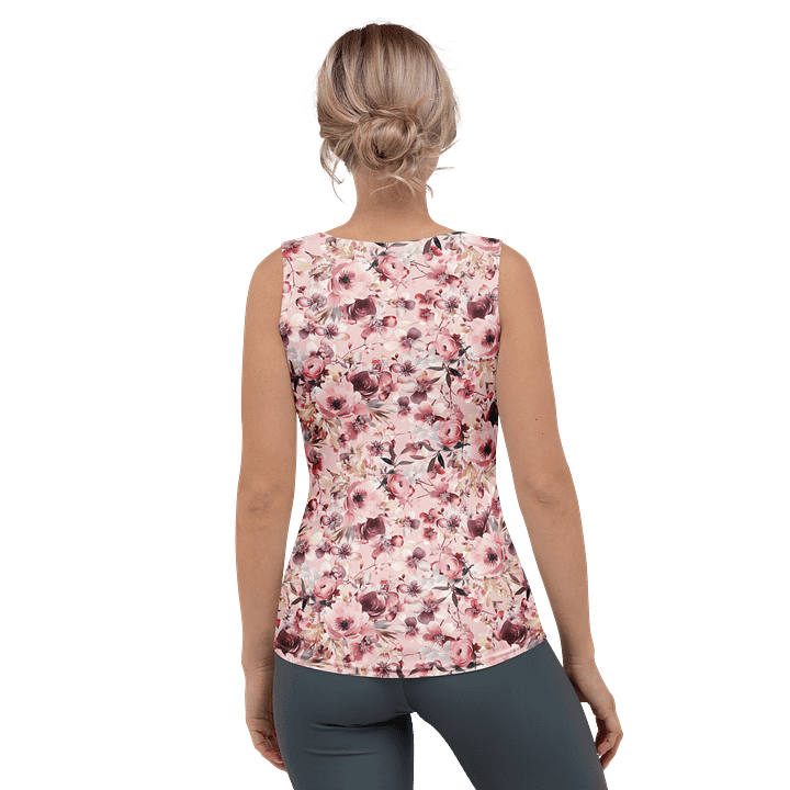 Pink Roses Garden Tank Top product image (2)