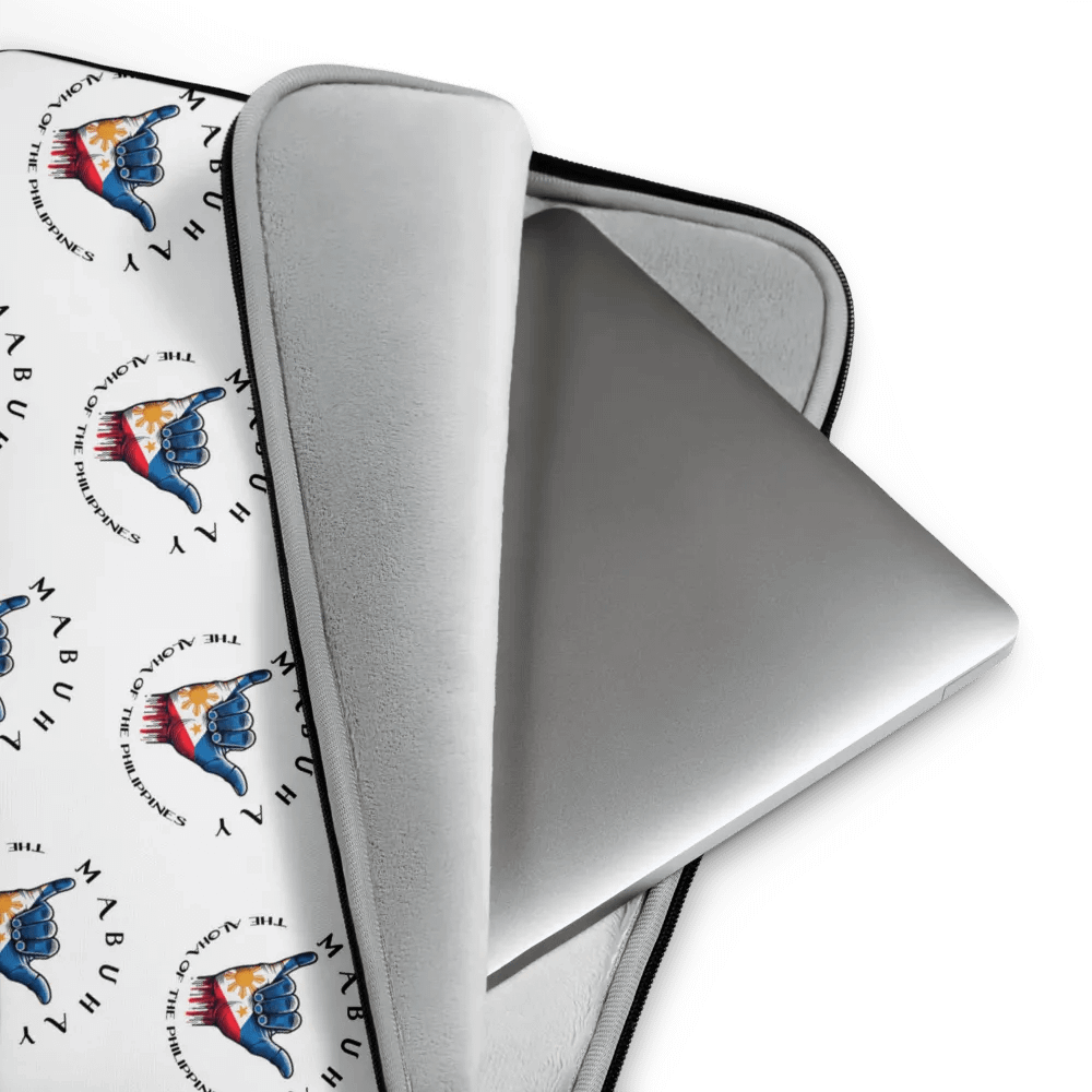MABUHAY THE ALOHA OF THE PHILIPPINES LAPTOP SLEEVE - SHAKA HANG LOOSE VIBES FOR YOUR TECH product image (4)