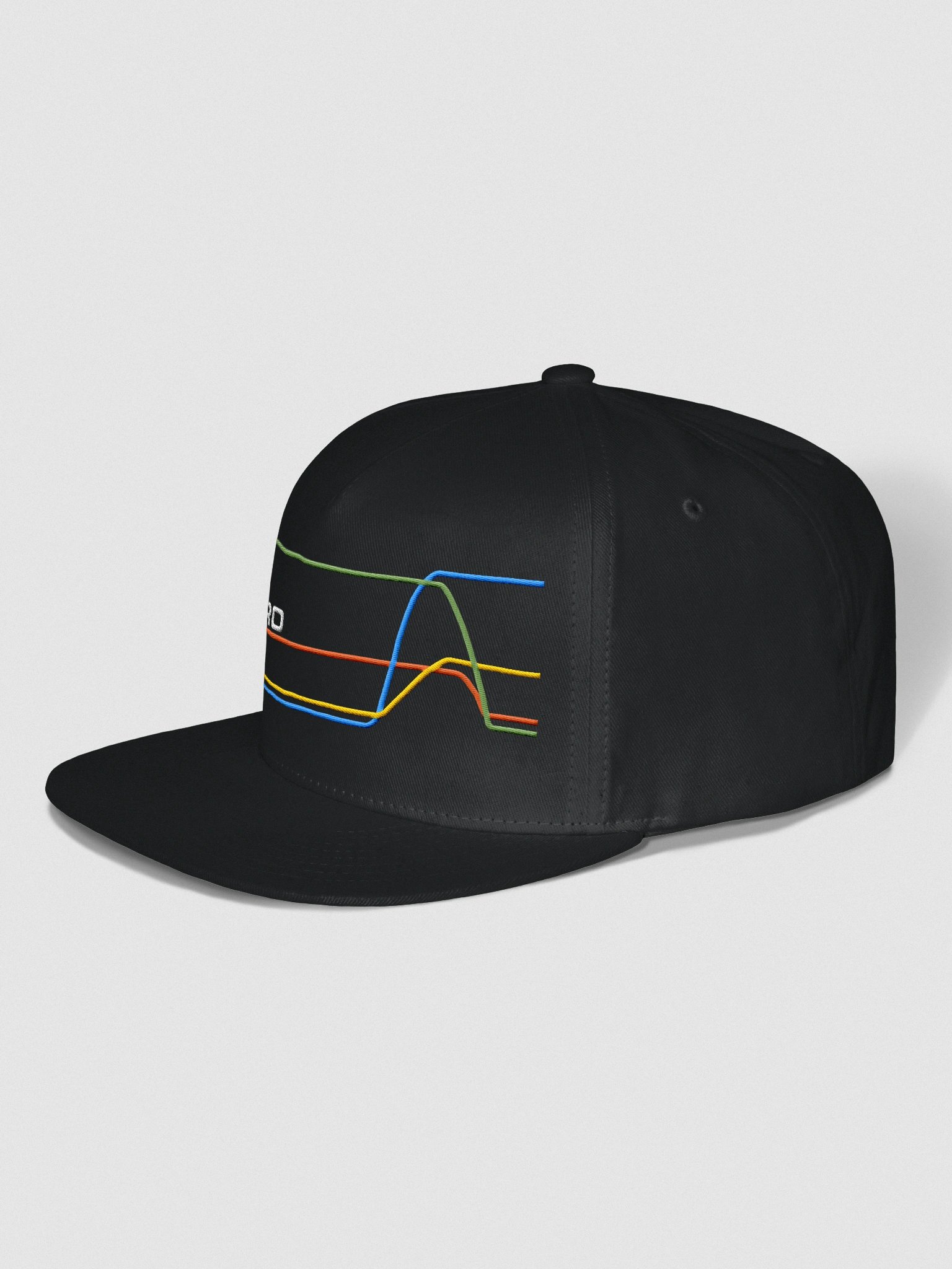 80s inspired STFC.PRO graph lines flat cap - Light product image (2)