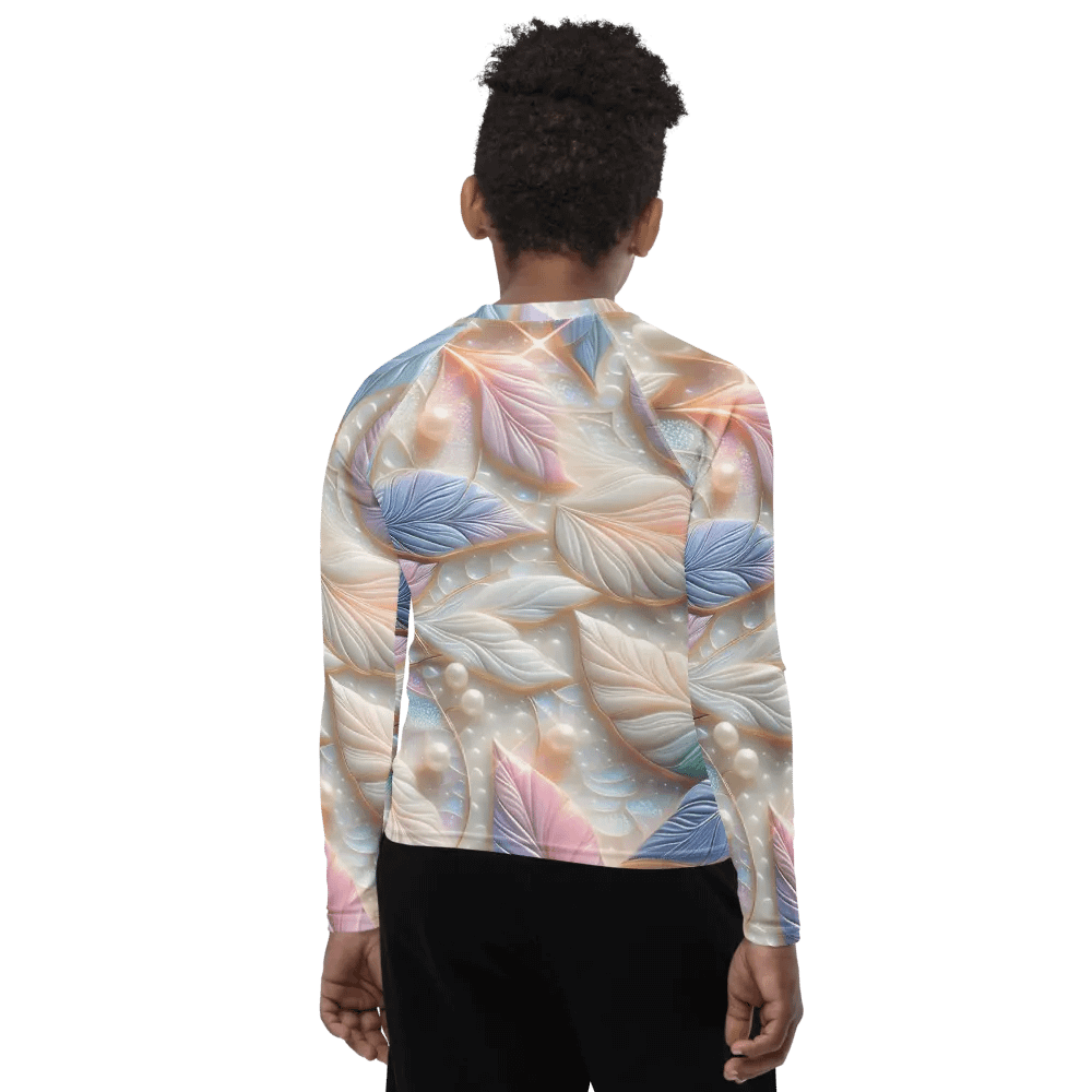 Dreamy Feathers Youth Rash Guard product image (9)