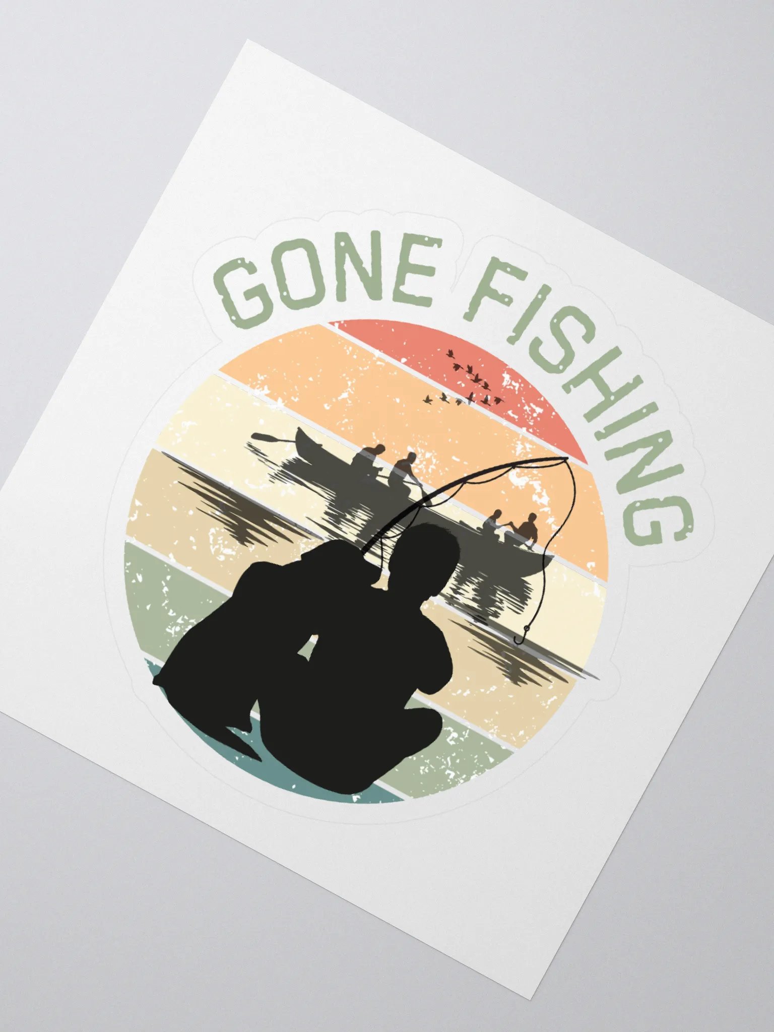 Sunset Serenity Kiss Cut Stickers product image (2)