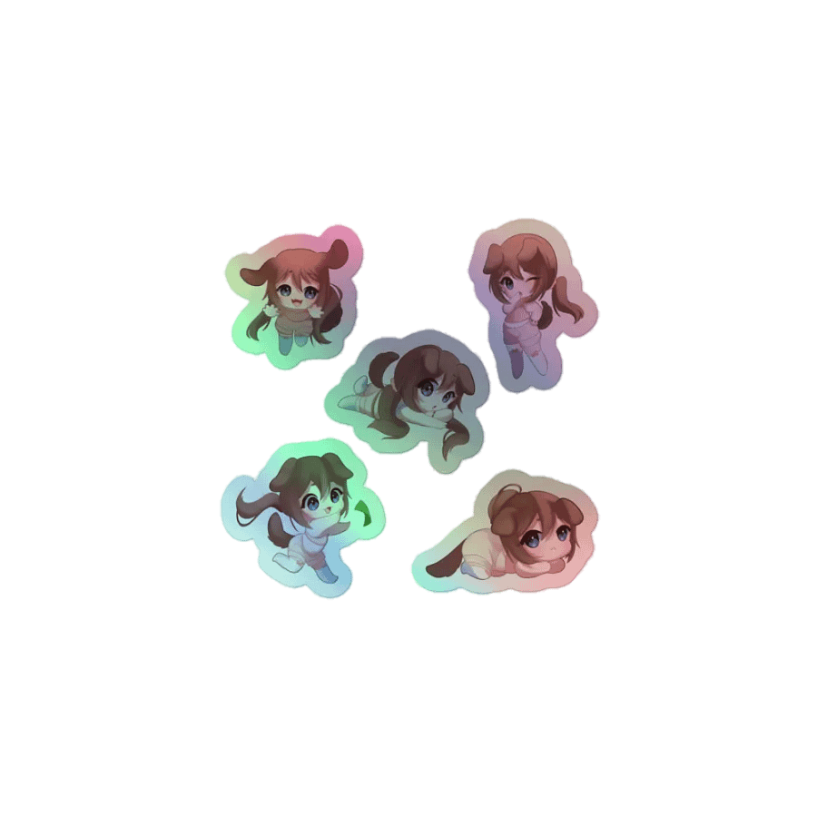 Chibishiro Sparkly Stickers product image (1)