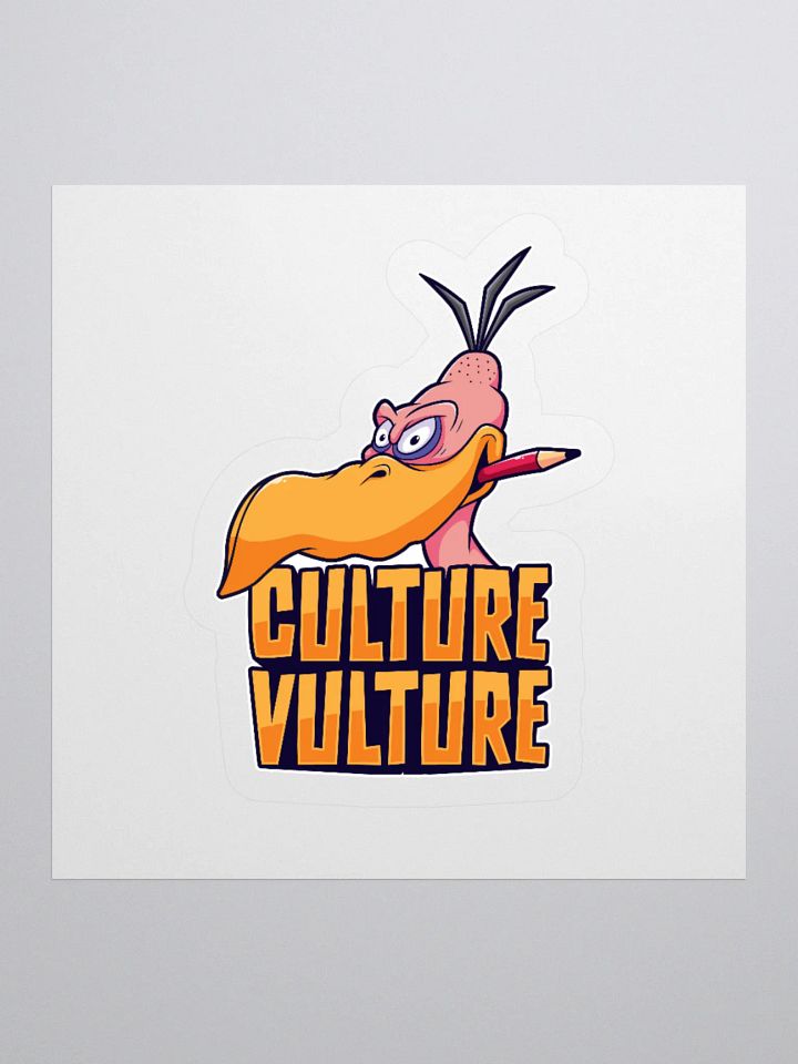 Culture Vulture Retro Art Student Sticker product image (2)