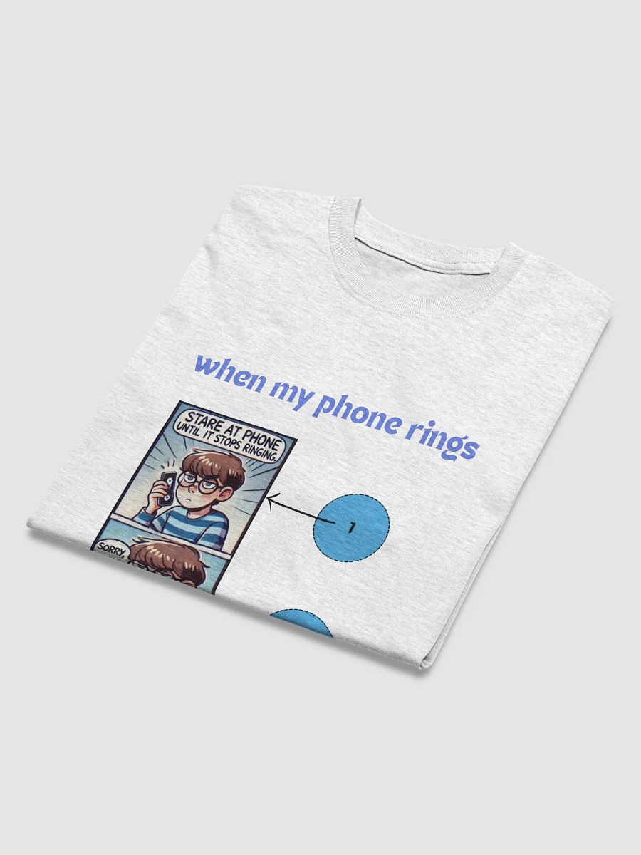 Ringing Anxiety Comic Tee product image (3)
