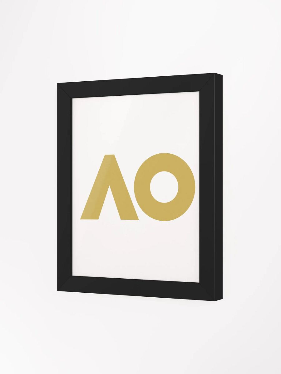 Golden AO Logo Framed Matte Poster product image (27)
