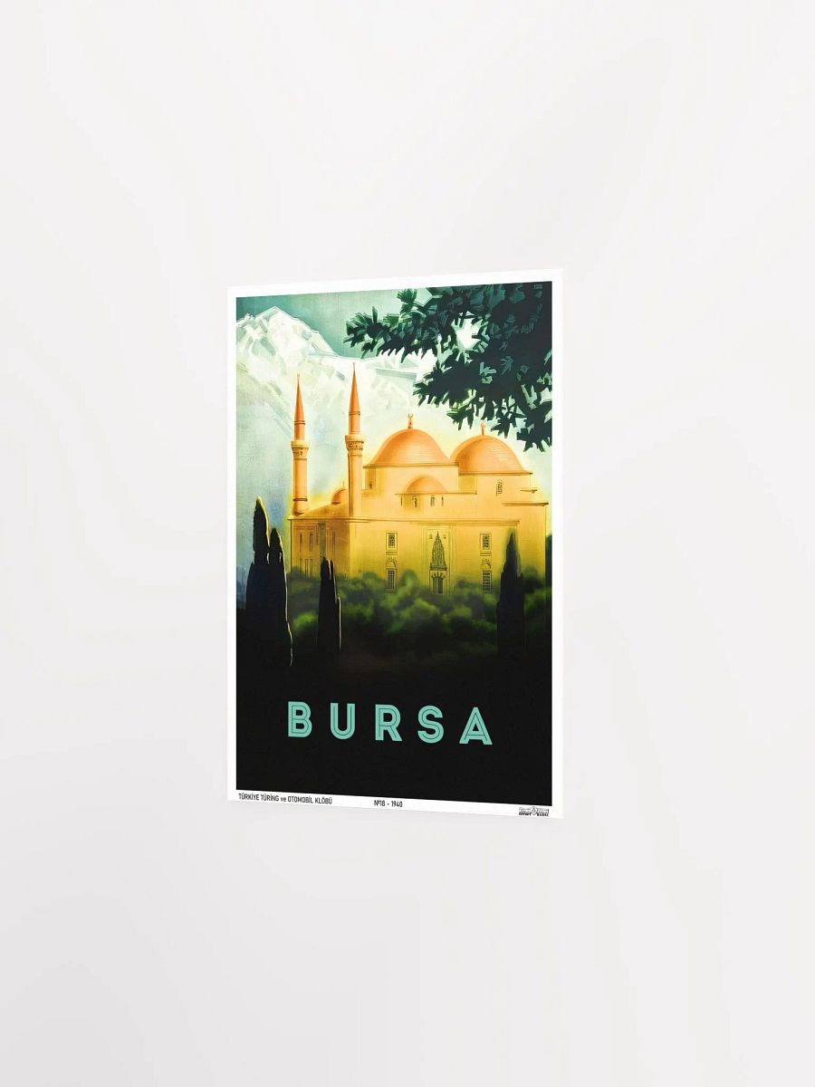 Bursa, Turkey 1940 — retro vintage travel poster product image (7)