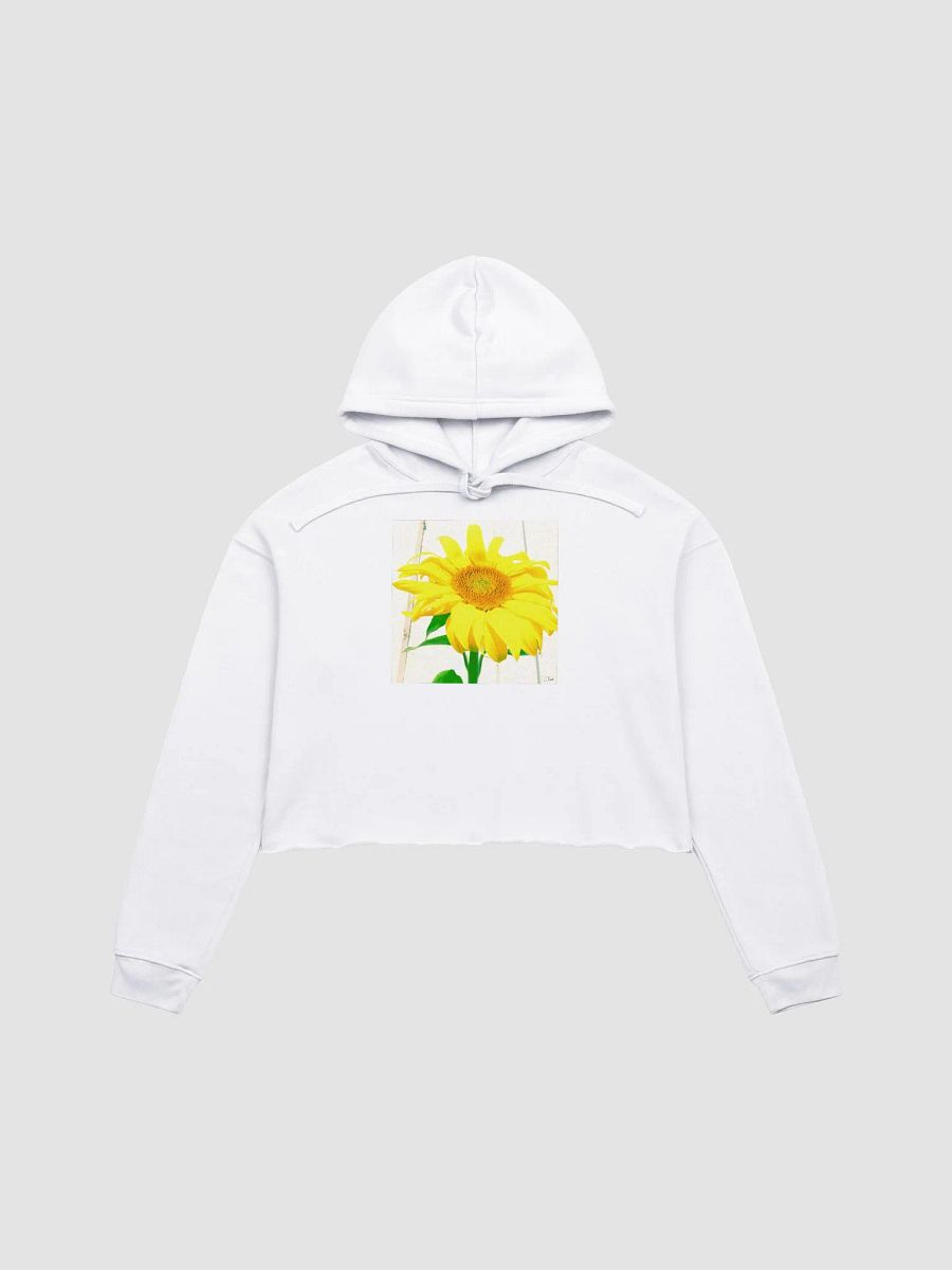 Sunflower Picture Women's Cropped Fleece Hoodie product image (2)