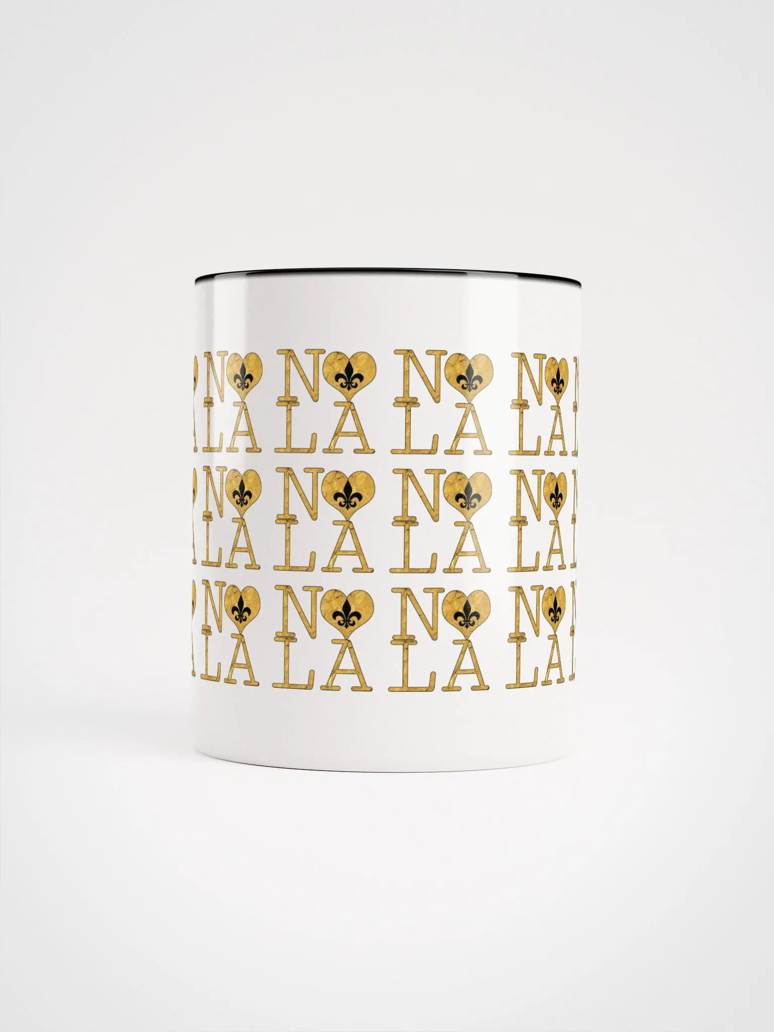 I LOVE NOLA **LEGACY COLOR MUG** (GOLD WRAP FULL INFINITY WALL) product image (5)