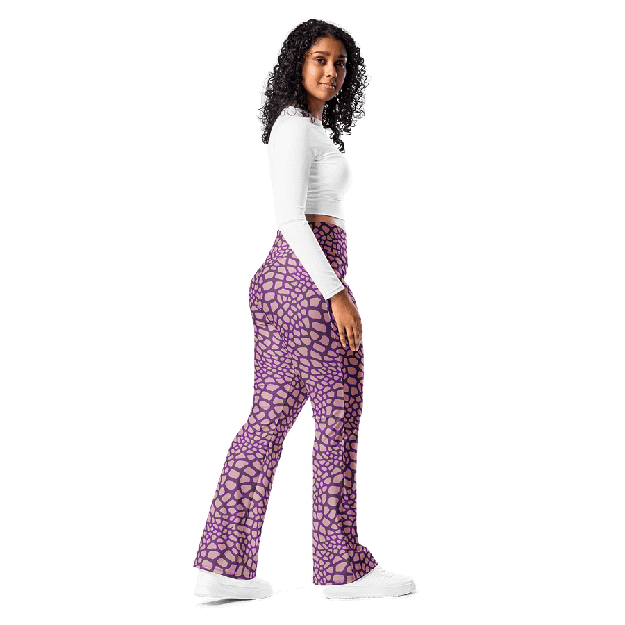 Purple Giraffe Flare Leggings product image (7)