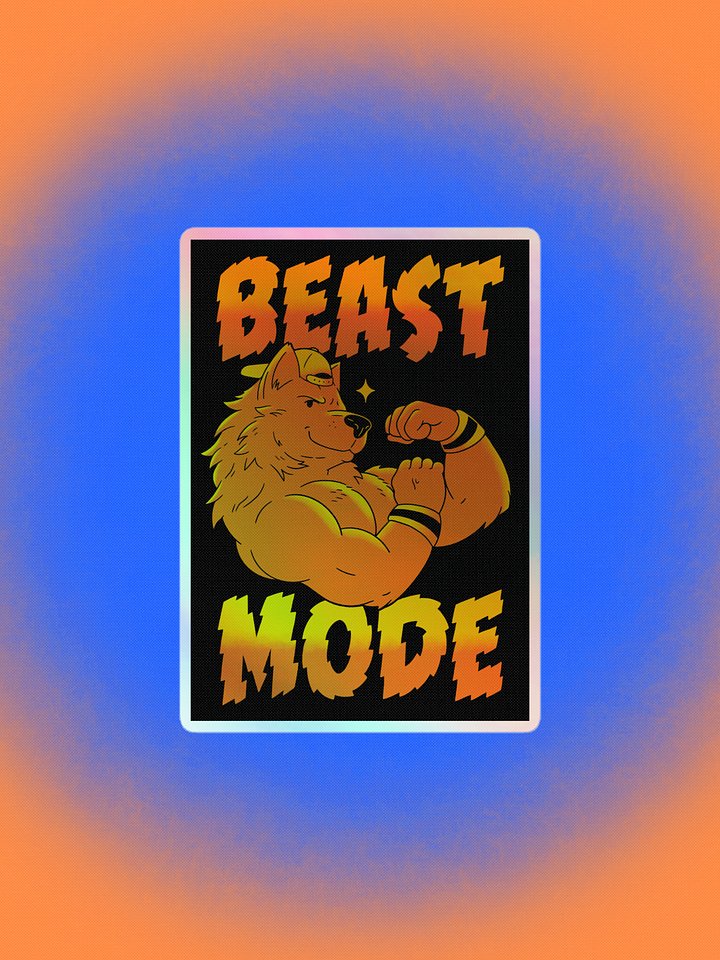 BEAST MODE Holographic Sticker product image (1)