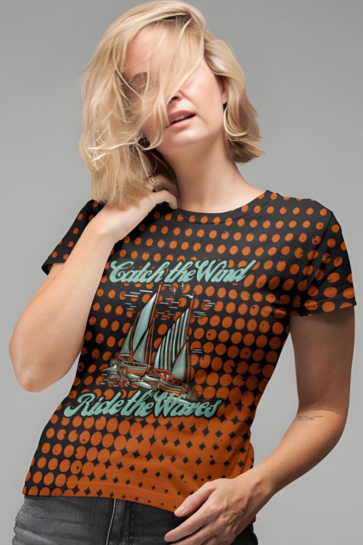 Sailing Boats Nautical All Over Print T-shirt product image (1)