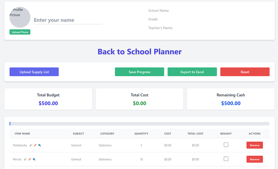Streamline Your Back-to-School or Any Supply List with Our Efficient Planner Web App [Digital Download] product image (2)
