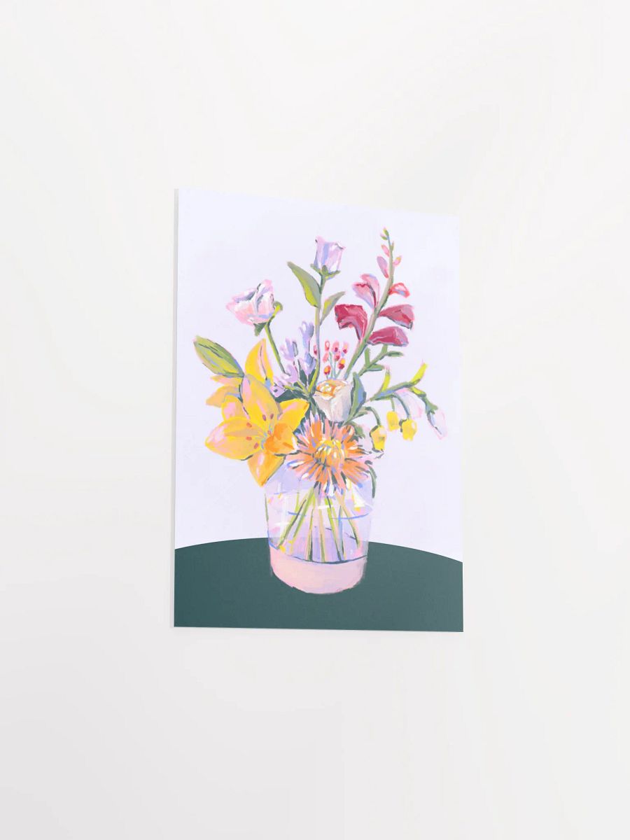 Vibrant Painted Blossoms Matte Poster Print product image (3)
