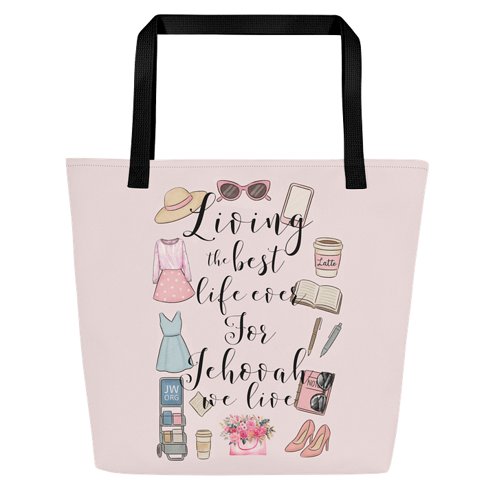 Living the Best Life Ever Tote Bag | Ministry-Inspired Design for Jehovah’s Witnesses product image (2)