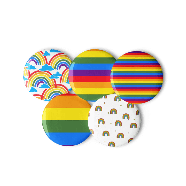 Rainbow Stardust Pin Button Set product image (2)