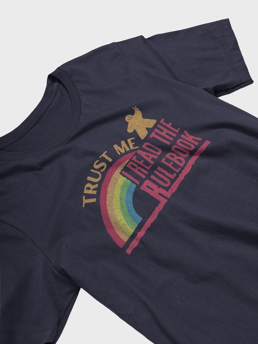 Trust Me I Read The Rulebook - Rainbow Board Game Host T-Shirt - Navy product image (4)