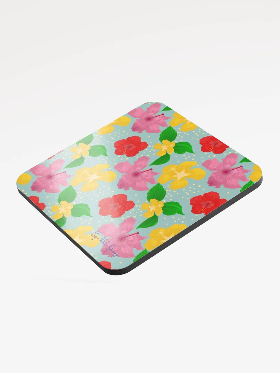 Hibiscus Flowers Pattern Coaster product image (3)