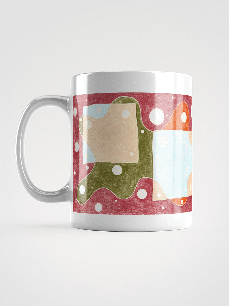 Cartoon Conflict and Curiosity White Glossy Mug product image (11)