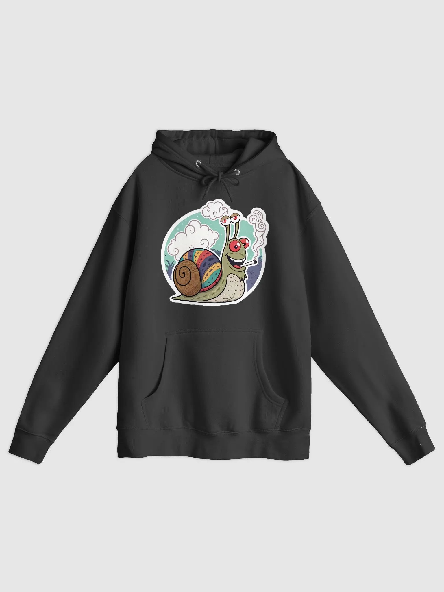Expressive Snail Cartoon Premium Hoodie product image (1)