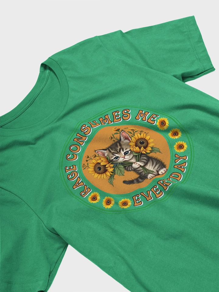 Rage Consumes Me Everyday Cat Sunflower T-Shirt product image (14)
