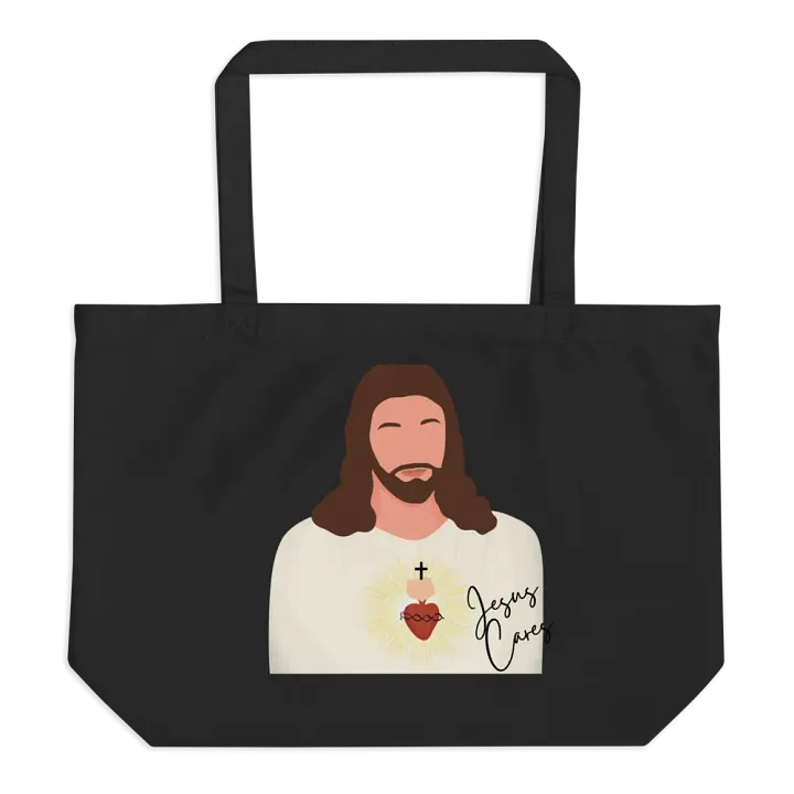 Jesus Cares Tote product image (2)