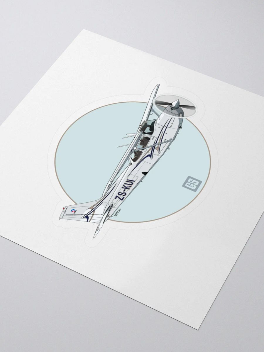 Cessna 172 RG Kiss Cut Sticker Aviation Art product image (3)