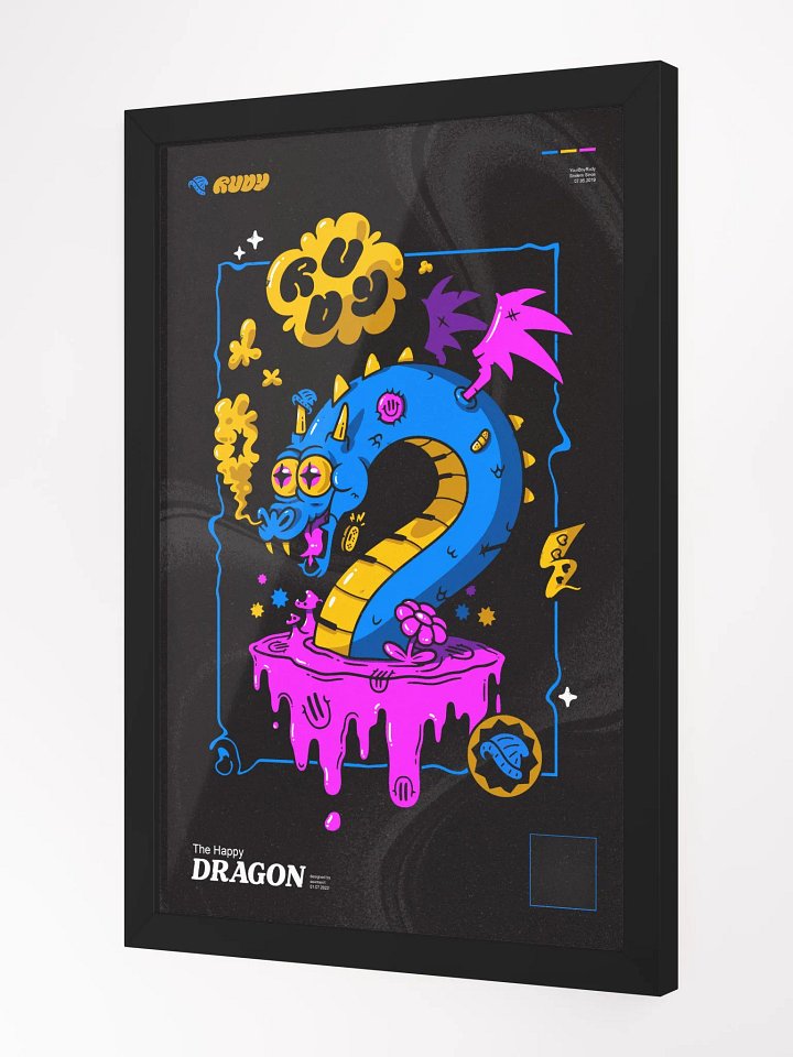 The Happy Dragon Framed Poster product image (2)