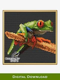 Red-eyed Tree Frog 3: Reptile Cross Stitch Pattern PDF product image (1)