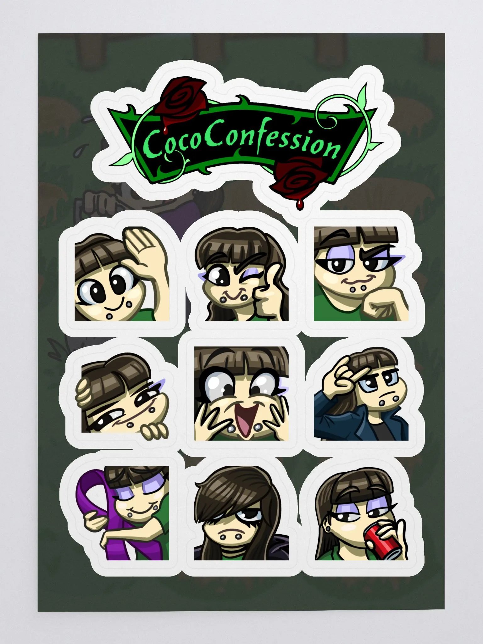 CocoConfession Emote Stickers product image (3)