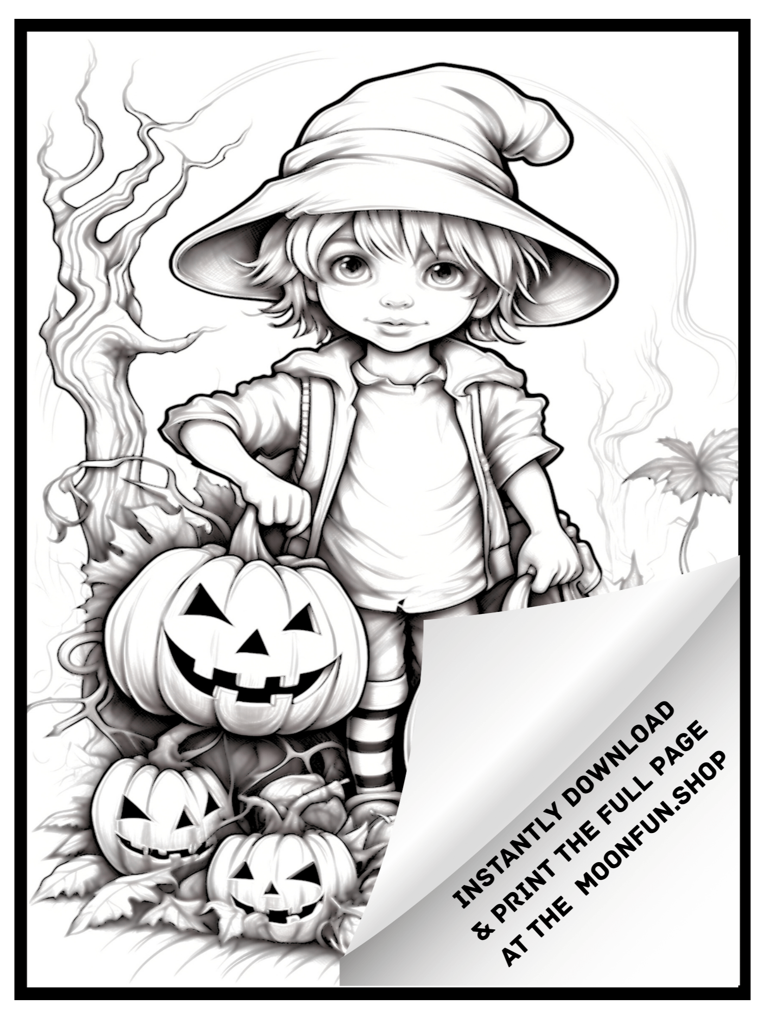 🧙 70 Witches & Haunted Places Halloween Coloring Pages for Teens & Adults product image (5)