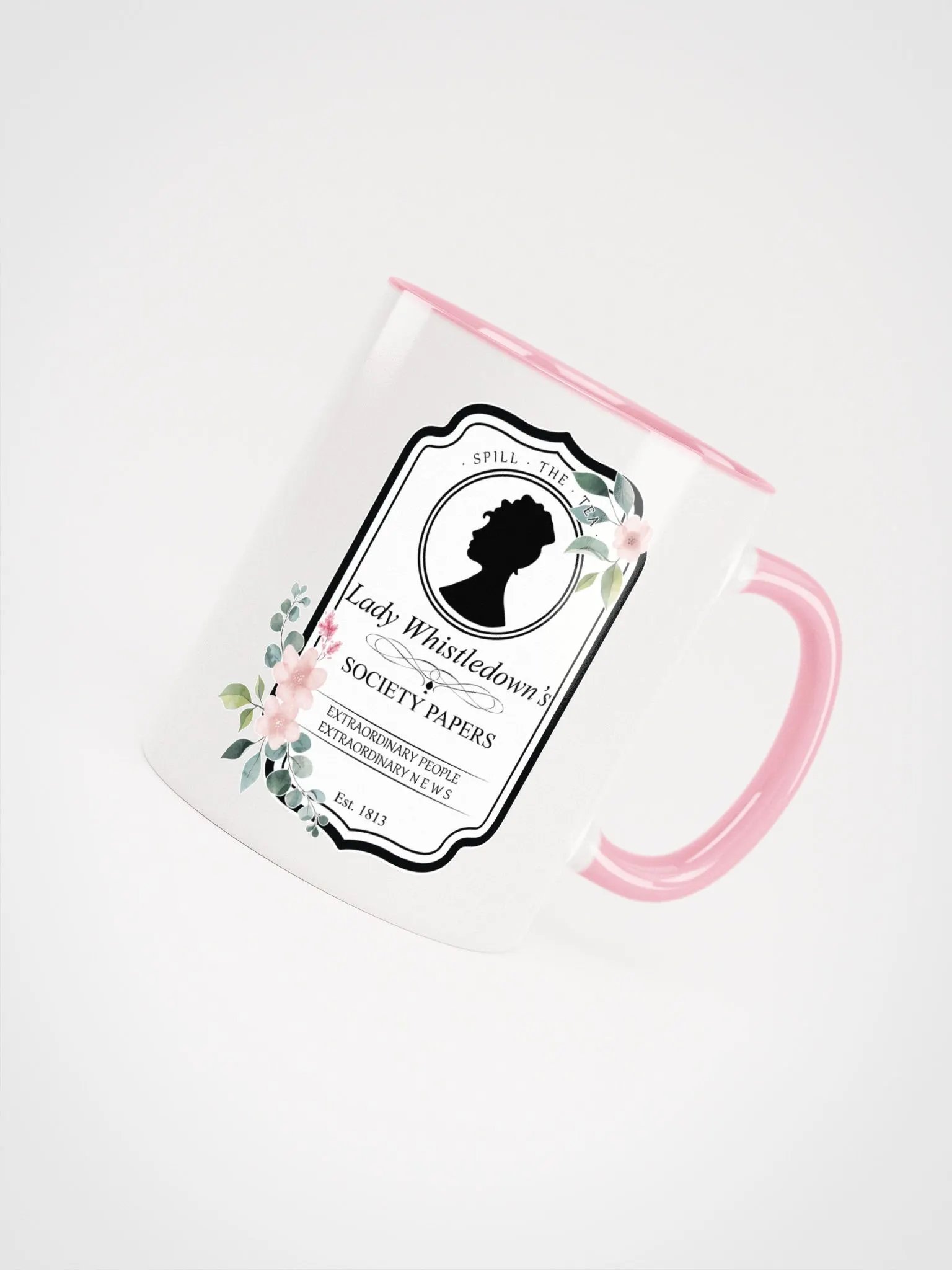 Lady Whistledown Society Mug | Bridgerton-Inspired Vintage Design product image (4)