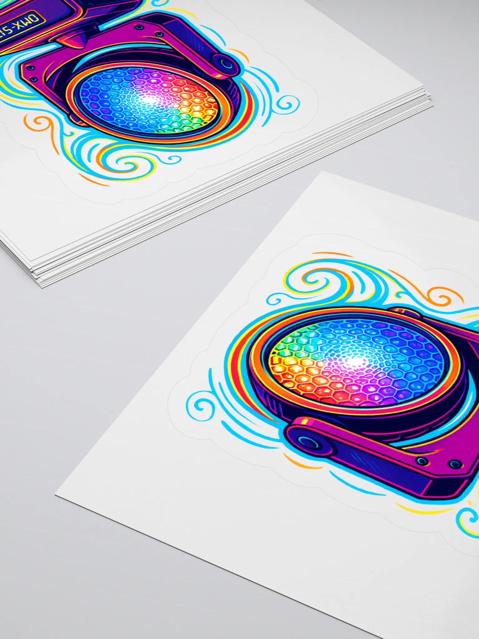 Theatrically Jerry: "Whimsical Bee-Eye" Moving Head Wash Light Stickers product image (12)