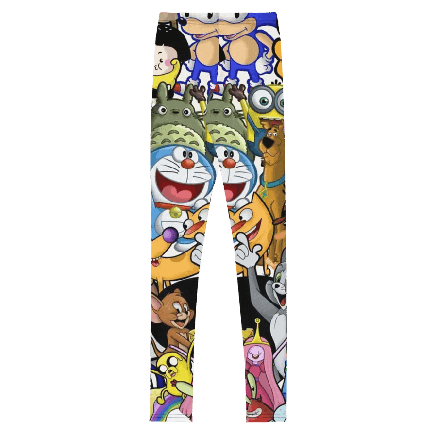 Kids Leggings – Cartoon Characters Print for Fun & Vibrant Style product image (3)