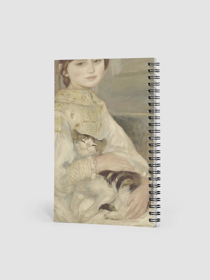 ''Julie Manet, also known as the Child with the Cat'' by Pierre-Auguste Renoir Spiral Notebook product image (2)