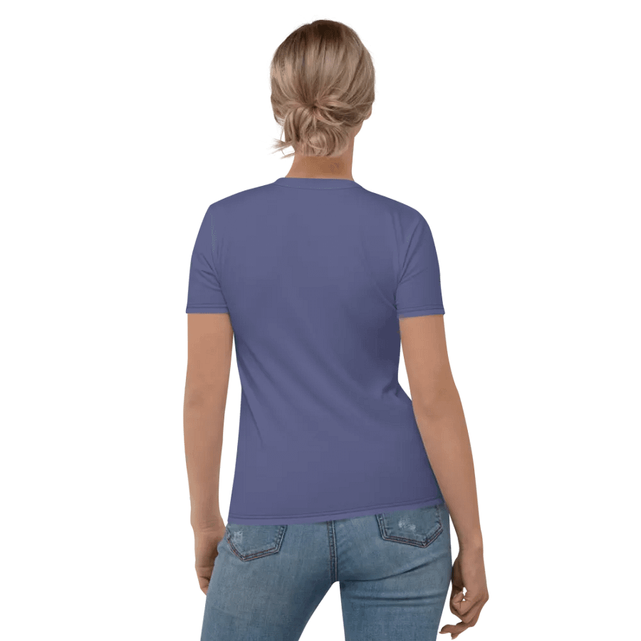 Plain Dark Purple Soft Summer Women's Crewneck Polyester Heavyweight Premium T-Shirt by Treasure Pie product image (3)