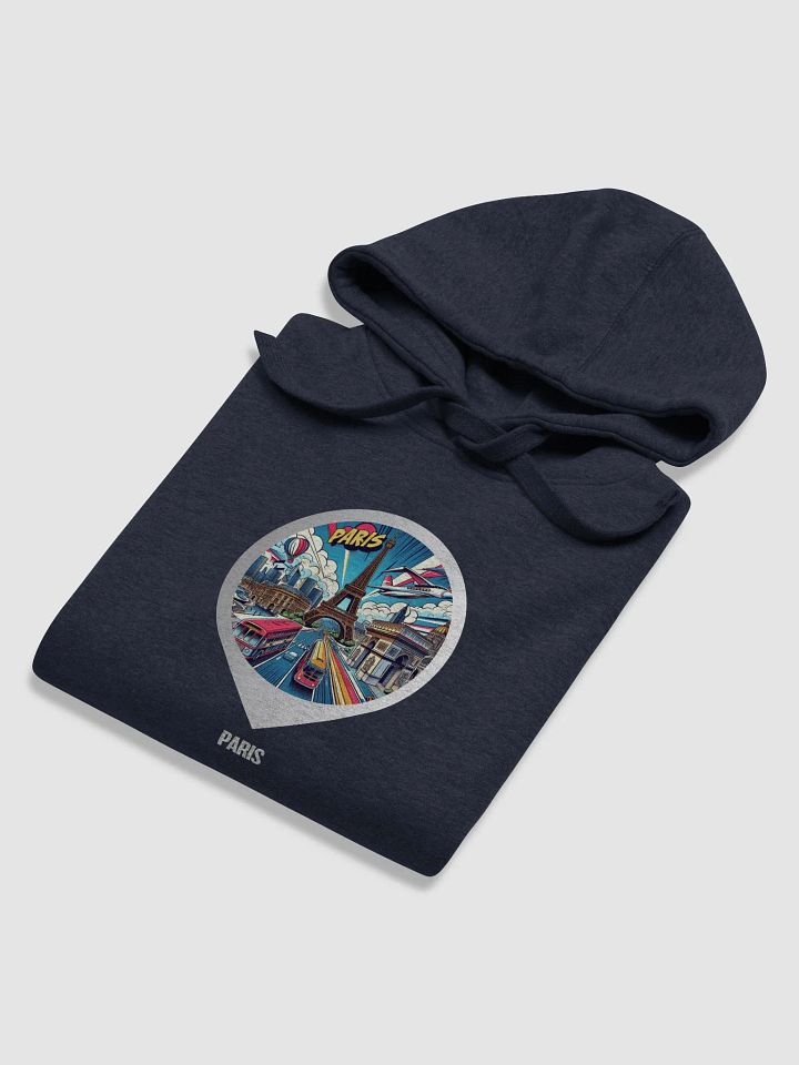 Cotton Heritage Unisex Premium Hoodie | AI Design Paris city product image (1)