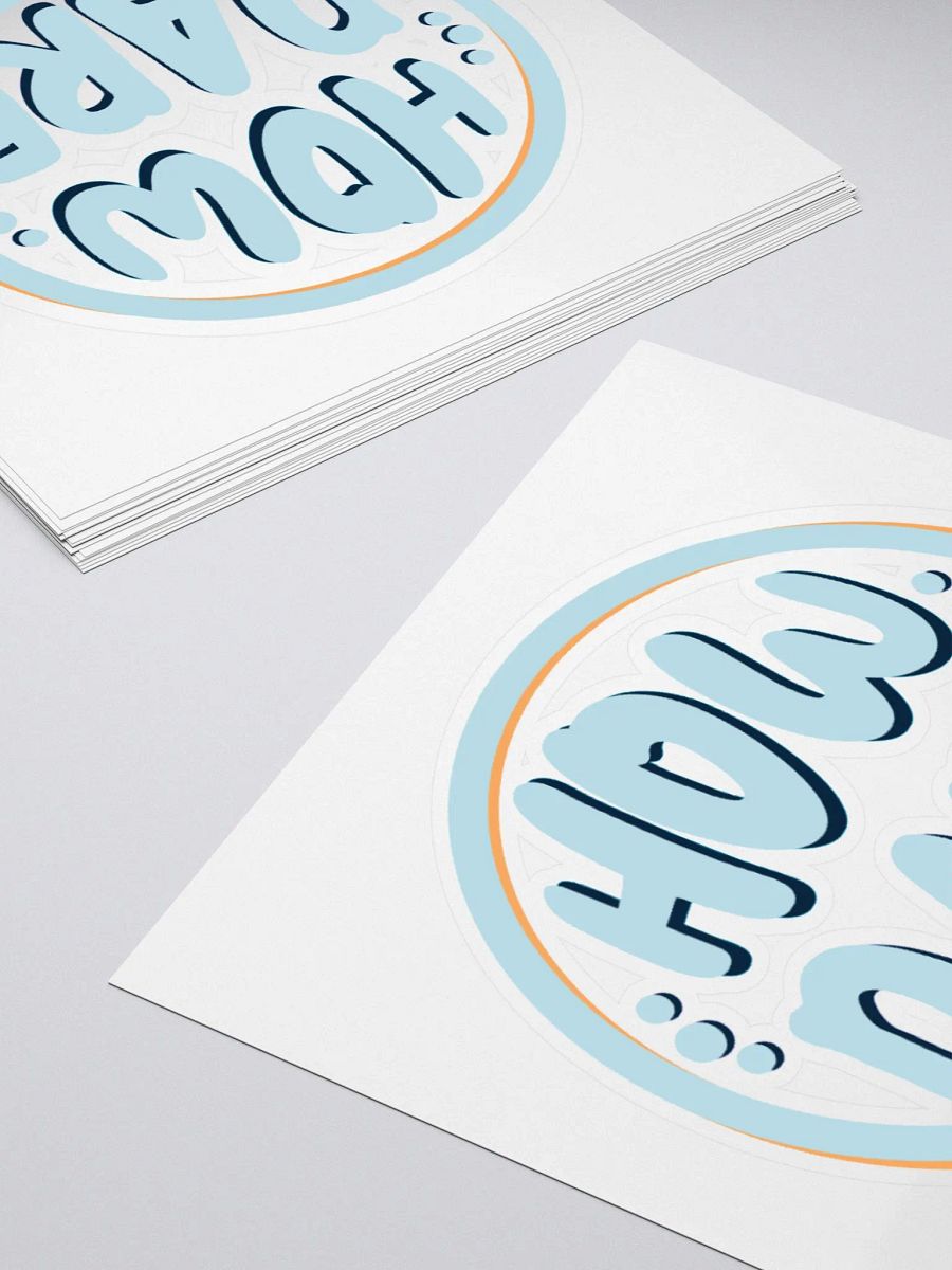 *new* How Dare Vinyl Sticker - Retro Blue product image (4)