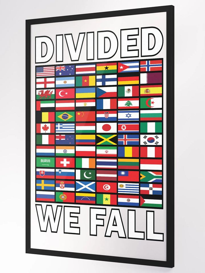 Divided We Fall - Nations - Framed High-Quality Matte Poster product image (1)