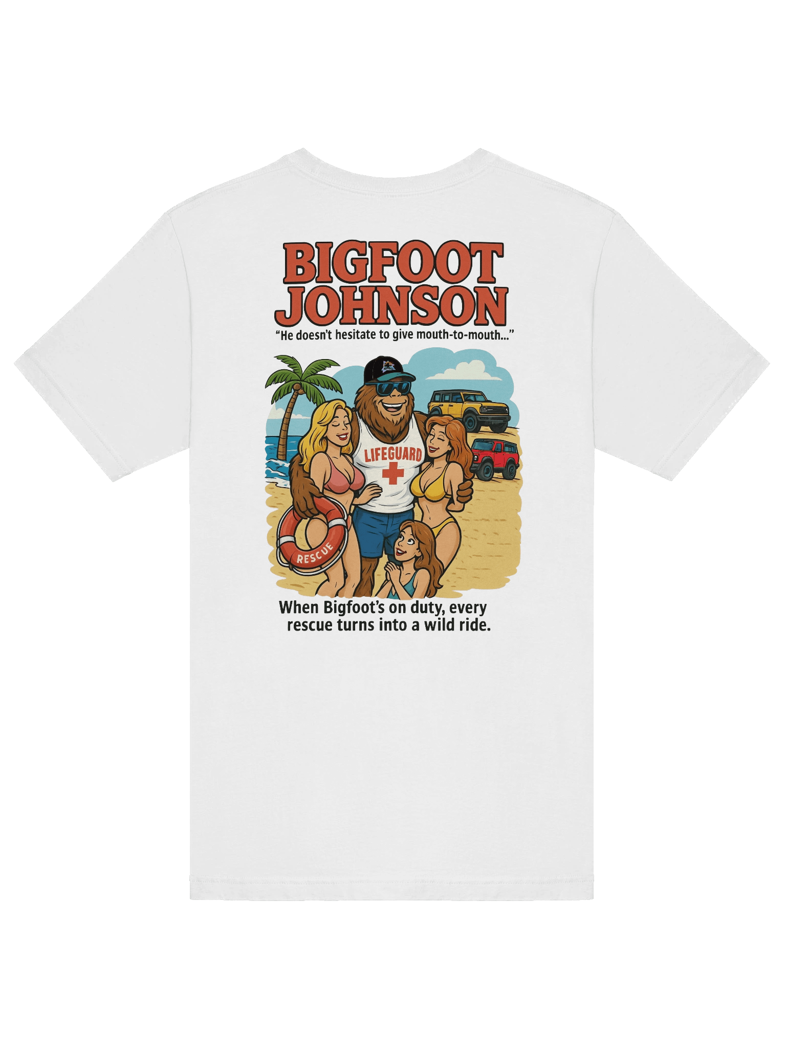 Bigfoot Johnson Lifeguard Tee (White) product image (6)
