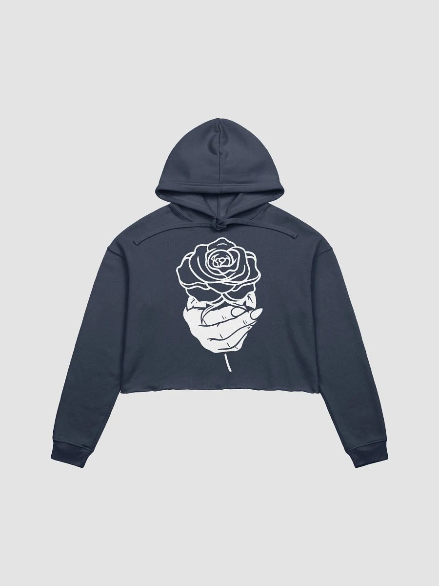 "Black Rose Beauty" Cropped Hoodie product image (1)