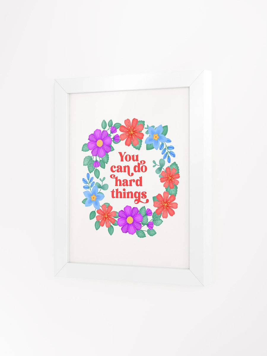 You can do hard things - Motivational Wall Art White product image (3)