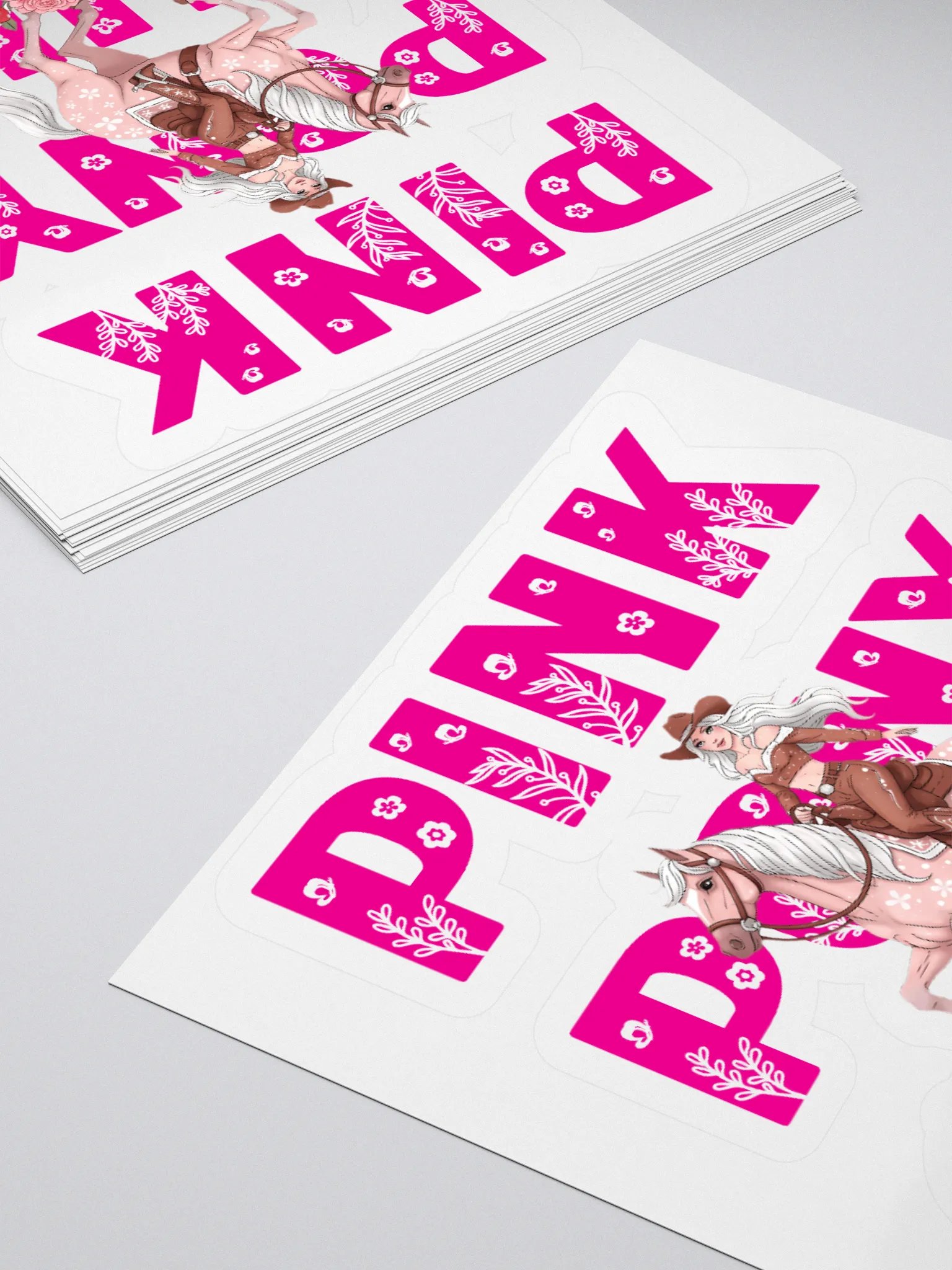 Pink Pony Club cowgirl Kiss Cut Stickers product image (12)