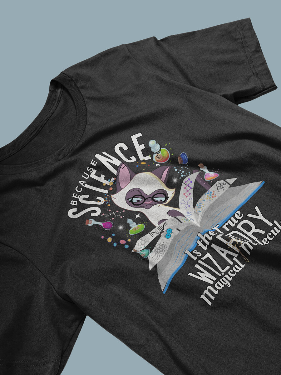 Because Science Is the True Wizardry Funny cat Science /Bella+Canvas Supersoft product image (4)